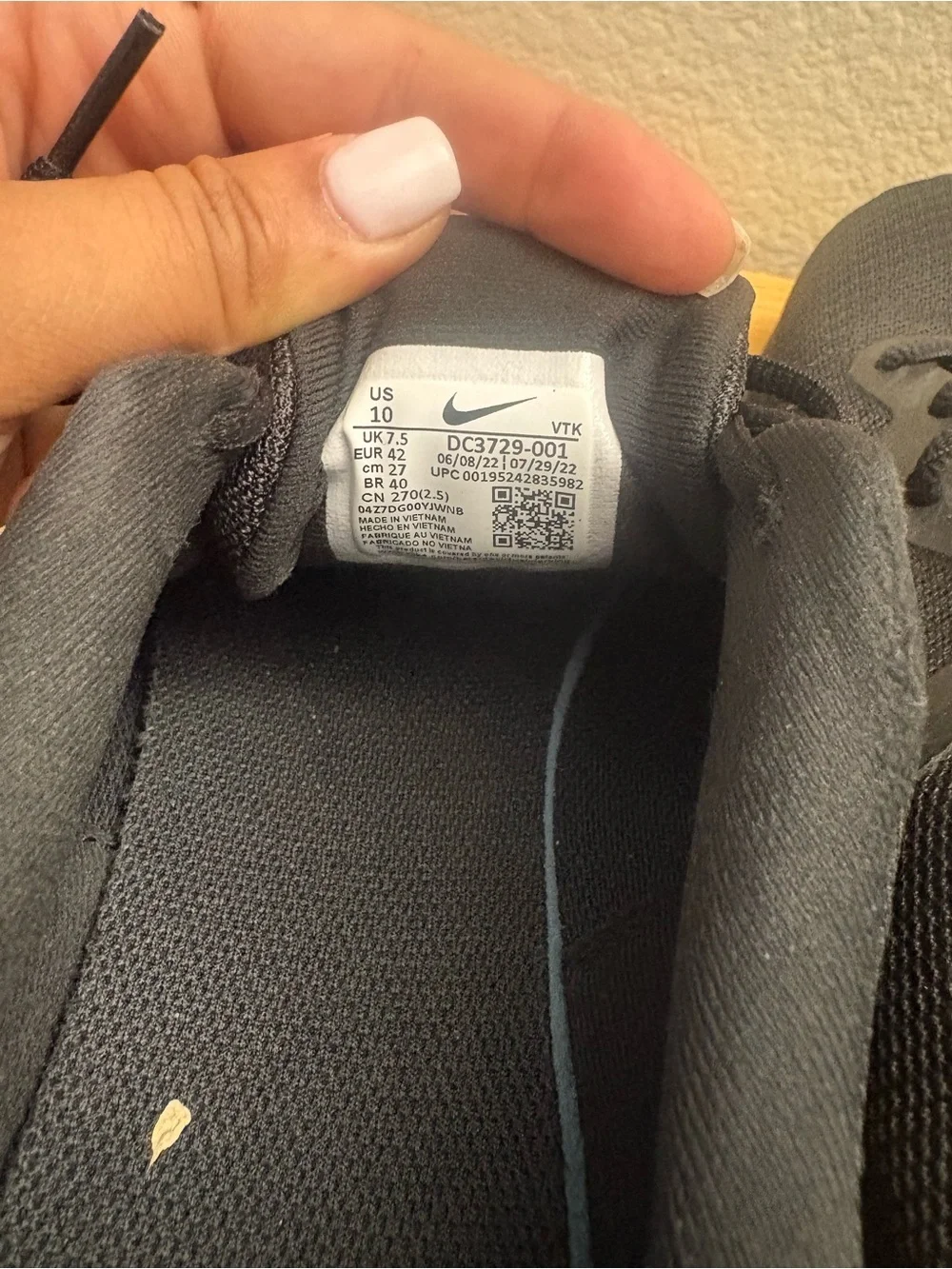 Nike Women’s All-Black Athletic Running Shoes